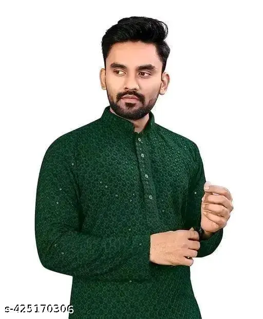 Festive Kurta with a touch of QuicKart.